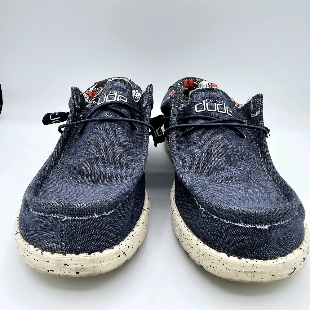 Hey Dude Wally Stretch Sox Blue Loafer Shoes